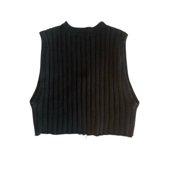 American Apparel Crop Knit Mini Sweater Tank - Picture 1 of 7